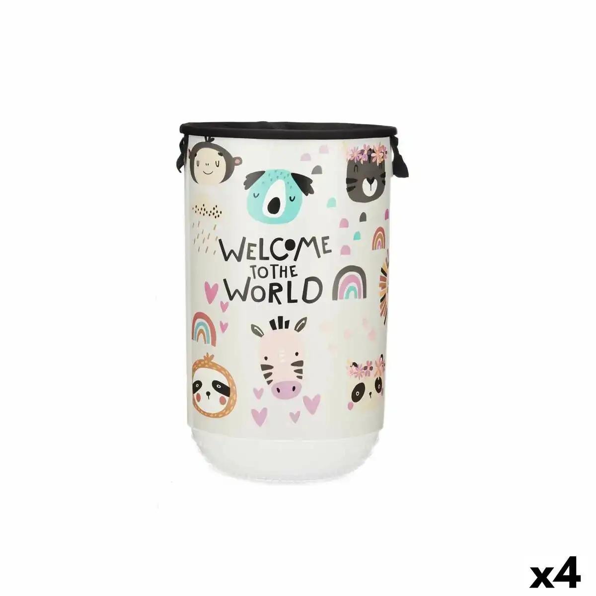 Panier a linge enfant animaux plastique 40 l 34 x 52 5 x 34 cm 4 unites _9433. DIAYTAR COTE D'IVOIRE - Là où la Tradition Devient Tendance. Naviguez à travers notre boutique en ligne et choisissez des produits qui allient l'authenticité au contemporain.