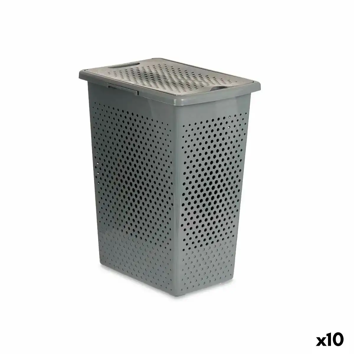 Panier a linge gris plastique 38 l 27 x 49 5 x 38 5 cm 10 unites _3570. DIAYTAR COTE D'IVOIRE - Où Choisir Devient une Découverte. Explorez notre boutique en ligne et trouvez des articles qui vous surprennent et vous ravissent à chaque clic.