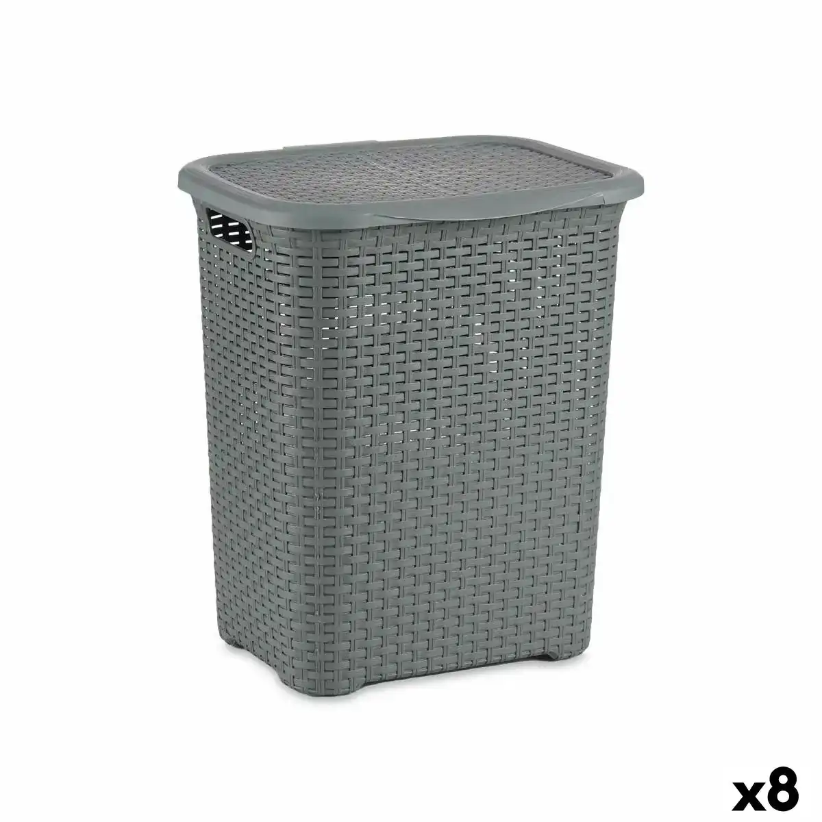 Panier a linge gris plastique 63 l 39 5 x 54 x 46 cm 8 unites _2584. DIAYTAR COTE D'IVOIRE - L'Art de Vivre l'Élégance Accessible. Parcourez notre gamme variée et choisissez des produits qui ajoutent une touche de sophistication à votre style.