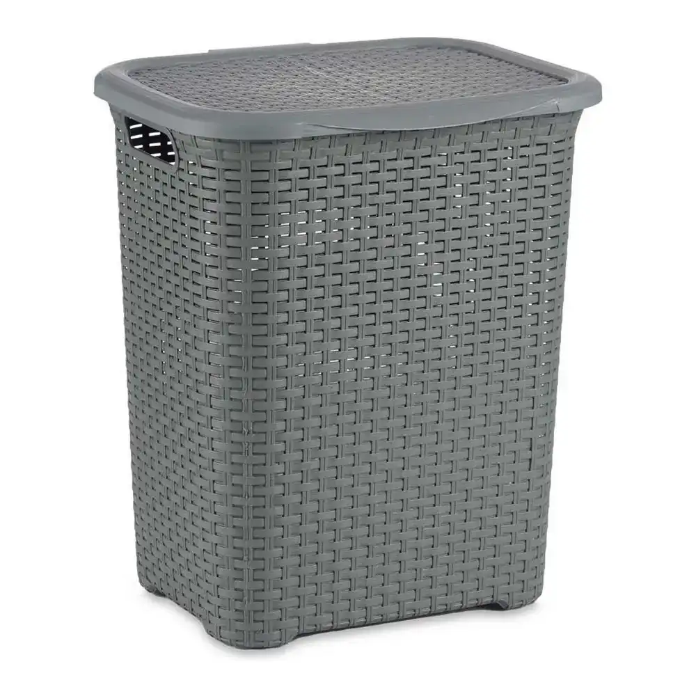 Panier a linge gris plastique 63 l 39 5 x 54 x 46 cm_8550. DIAYTAR COTE D'IVOIRE - Là où Chaque Produit a son Histoire. Découvrez notre gamme de produits, chacun portant en lui le récit de l'artisanat et de la passion, pour vous offrir une expérience de shopping authentique.