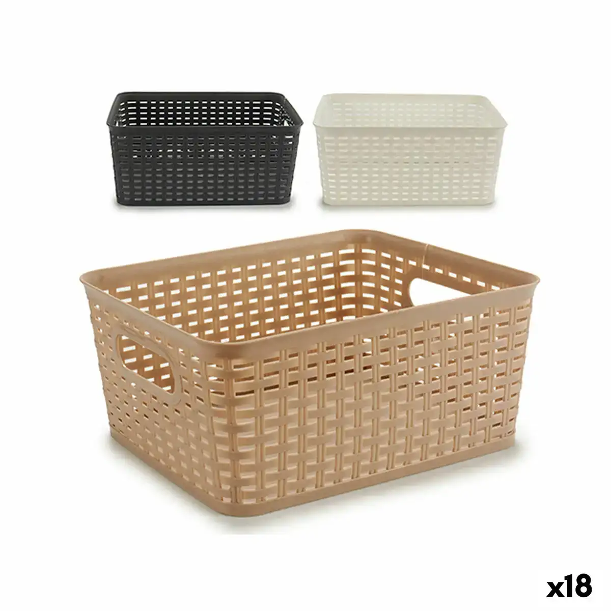 Panier a linge plastique 10 l 25 5 x 15 x 35 5 cm 18 unites _5733. DIAYTAR COTE D'IVOIRE - Là où Chaque Produit Est une Trouvaille. Explorez notre sélection minutieuse et découvrez des articles qui correspondent à votre style de vie et à vos aspirations.
