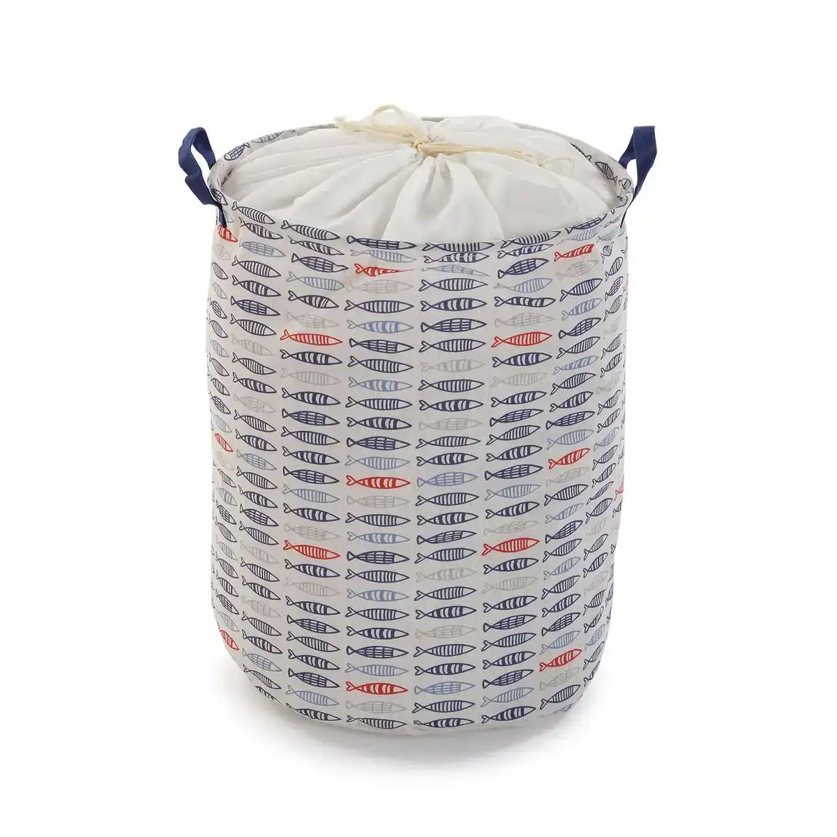Panier a linge versa poissons polyester textile 38 x 48 x 38 cm _7607. Entrez dans l'Univers de DIAYTAR COTE D'IVOIRE - Où Chaque Produit a une Signification. Explorez notre gamme diversifiée et découvrez des articles qui résonnent avec votre vie.