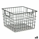 Panier avec des poignees noir acier 29 x 19 5 x 32 cm 8 unites _2085. DIAYTAR COTE D'IVOIRE - Votre Boutique en Ligne, Votre Identité. Naviguez à travers notre plateforme et choisissez des articles qui expriment qui vous êtes et ce que vous chérissez.