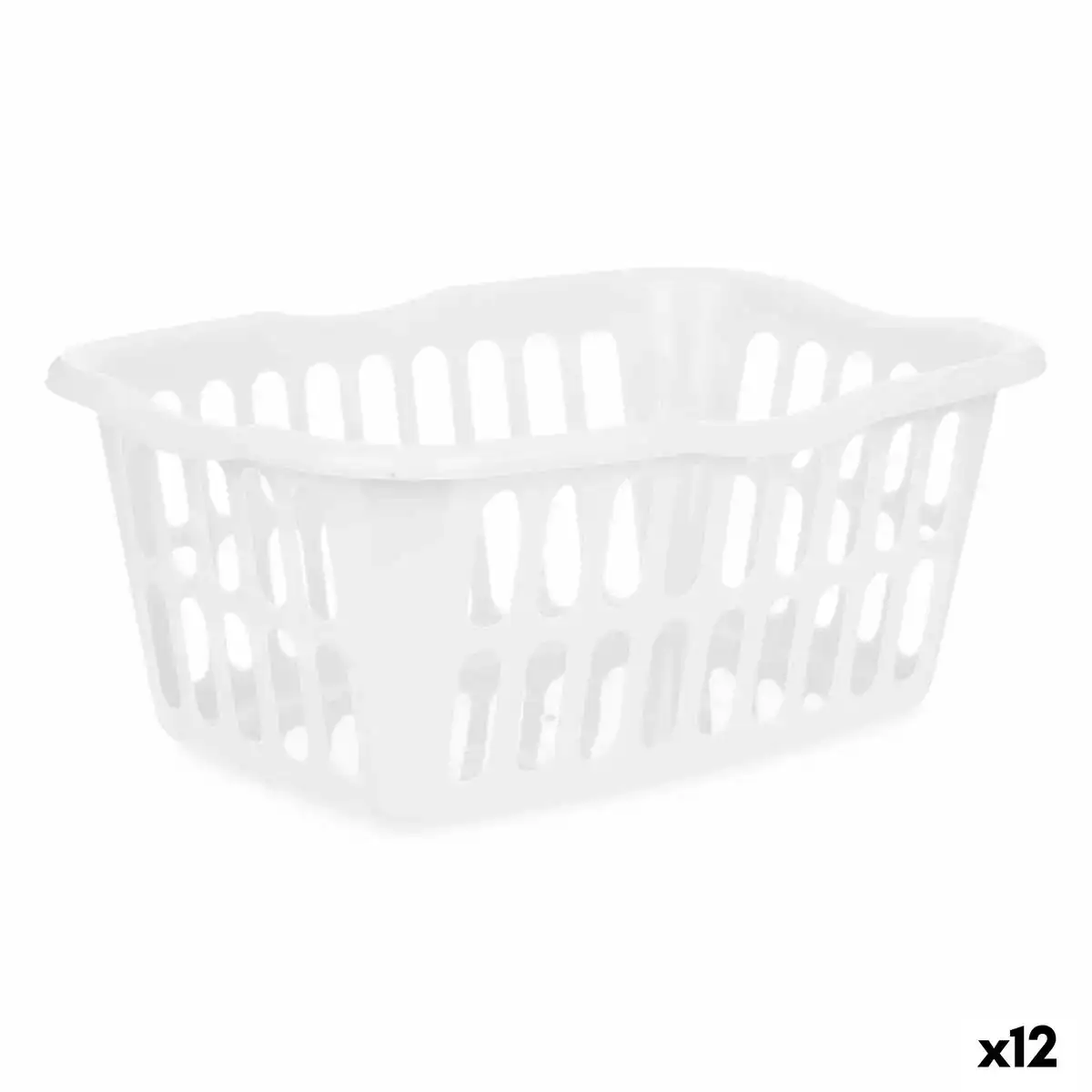 Panier blanc polypropylene 50 l 58 x 24 x 42 cm 12 unites _8706. Bienvenue chez DIAYTAR COTE D'IVOIRE - Où le Shopping Devient un Voyage. Explorez notre plateforme pour dénicher des produits uniques, racontant l'histoire et l'âme du Côte d'Ivoire.