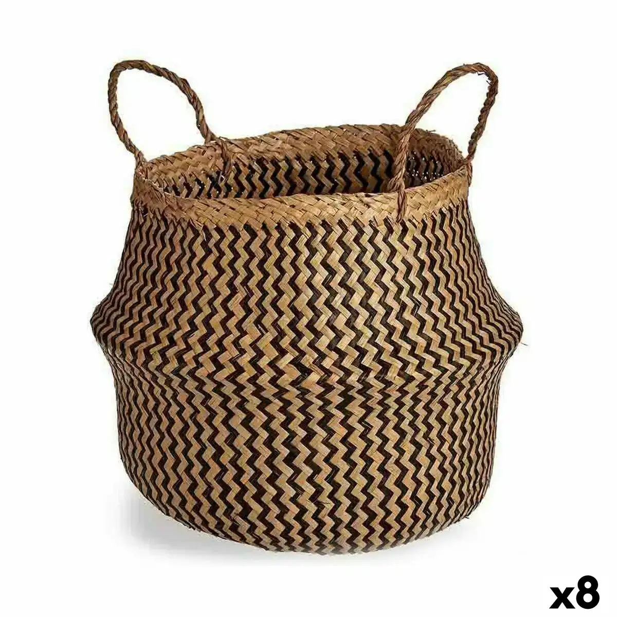 Panier decoratif marron noir joncs 15 l 40 x 54 x 40 cm 8 unites _7028. DIAYTAR COTE D'IVOIRE - Votre Destination pour un Shopping Inégalé. Naviguez à travers notre sélection minutieuse pour trouver des produits qui répondent à tous vos besoins.