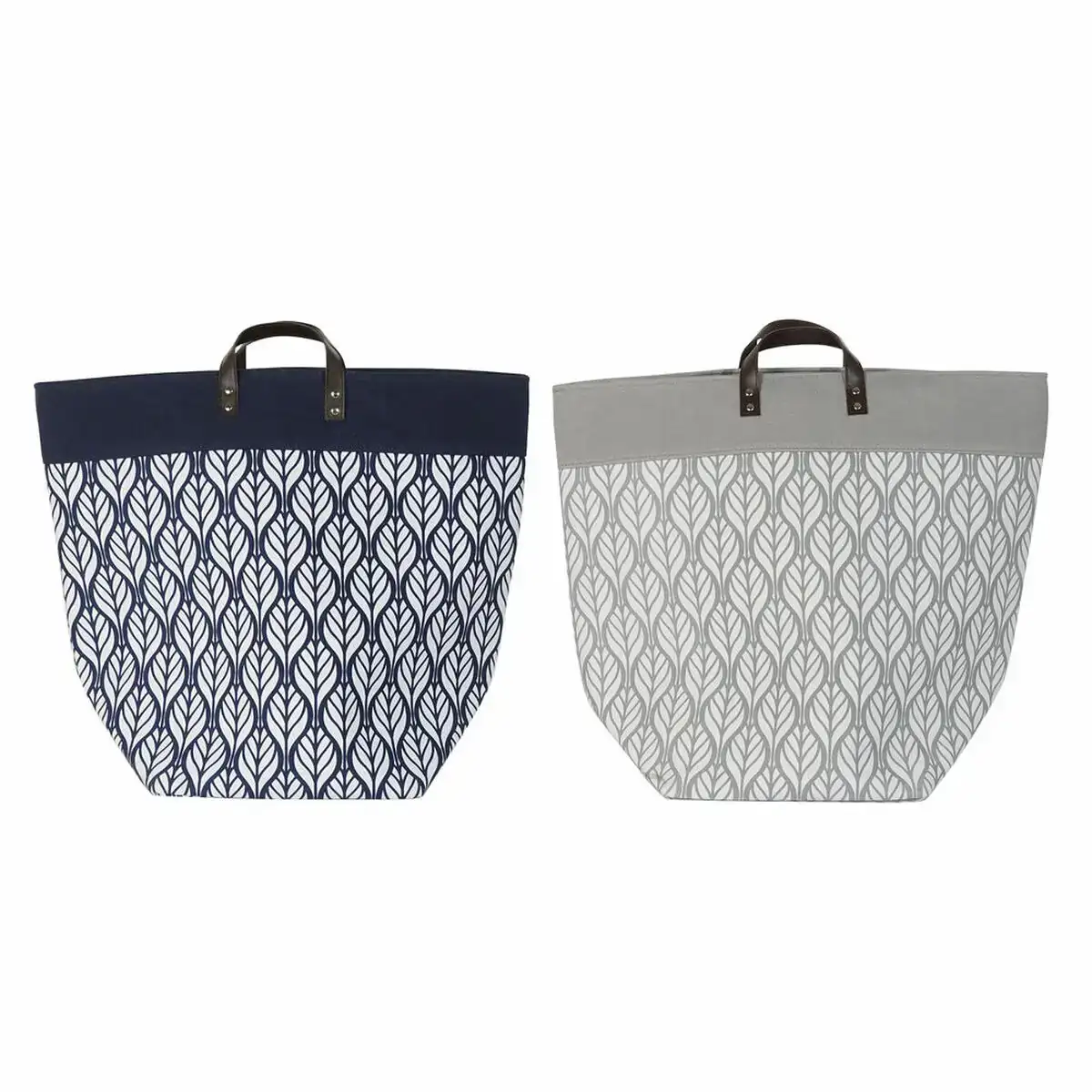 Panier dkd home decor 8424001856398 blanc gris blue marine feuille d une plante boho 60 x 30 x 50 cm 2 unites _8526. DIAYTAR COTE D'IVOIRE - Là où l'Élégance Devient un Mode de Vie. Naviguez à travers notre gamme et choisissez des produits qui apportent une touche raffinée à votre quotidien.