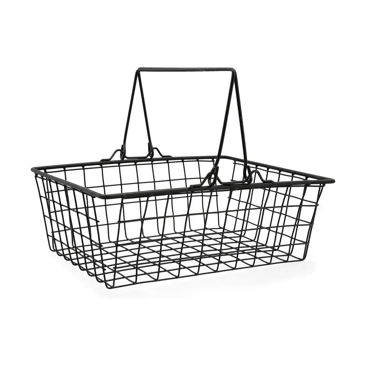 Panier en tige de metal quid metal acier 30 x 23 x 10 5 cm _5653. DIAYTAR COTE D'IVOIRE - L'Art de Choisir, l'Art de Vivre. Parcourez notre boutique en ligne et choisissez parmi des produits de qualité qui ajoutent de l'élégance à votre quotidien.