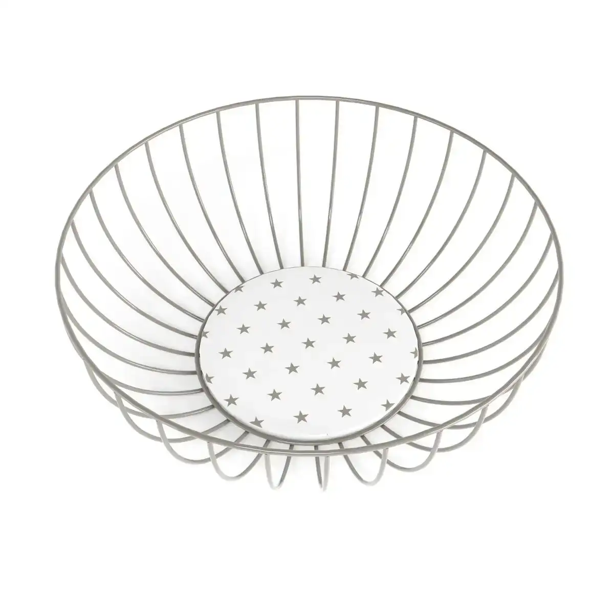 Panier en tige de metal versa etoiles metal acier bois mdf 28 x 11 x 28 cm _5299. DIAYTAR COTE D'IVOIRE - Où Choisir Devient une Découverte. Explorez notre boutique en ligne et trouvez des articles qui vous surprennent et vous ravissent à chaque clic.