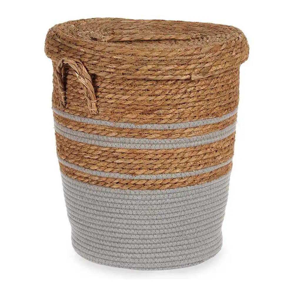Panier gris marron algues marines 36 x 43 x 36 cm _5562. DIAYTAR COTE D'IVOIRE - Où Choisir Devient un Plaisir. Découvrez notre boutique en ligne et choisissez parmi une variété de produits qui satisferont tous vos besoins.