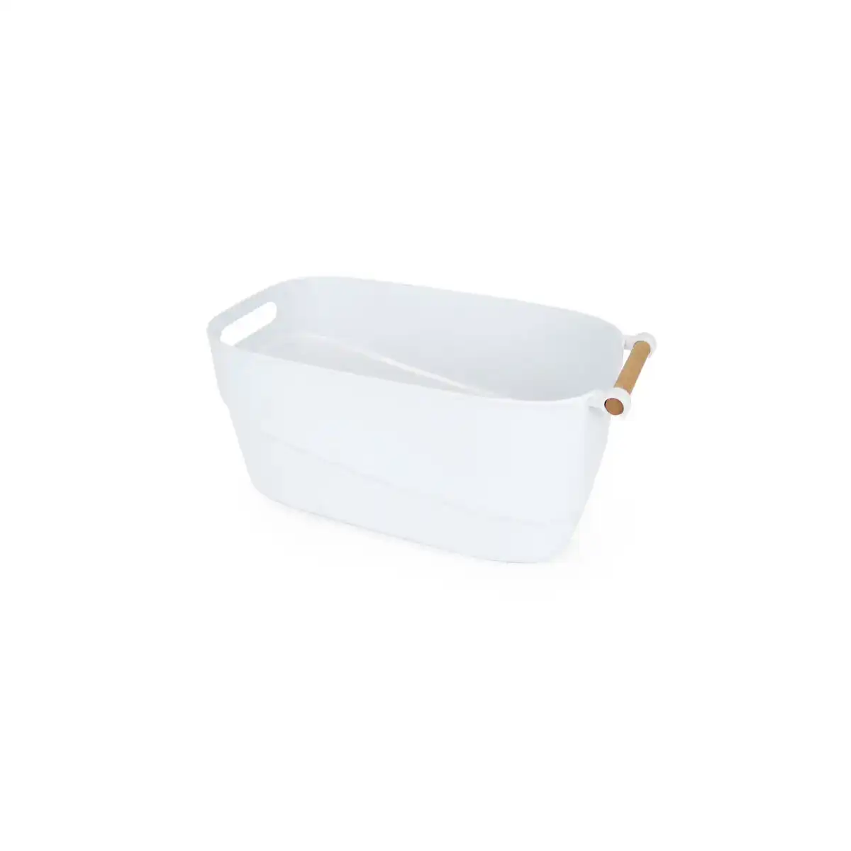 Panier multi usages confortime blanc plastique avec des poignees 33 5 x 18 x 15 cm_3831. Bienvenue sur DIAYTAR COTE D'IVOIRE - Où Chaque Produit a son Histoire. Découvrez notre sélection unique et choisissez des articles qui racontent la richesse culturelle et artistique du Côte d'Ivoire.