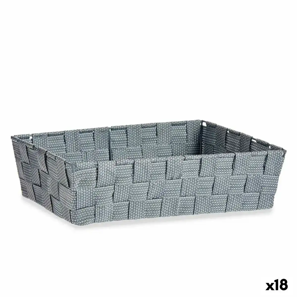 Panier multi usages gris tissu 3 8 l 34 x 8 5 x 21 cm 18 unites _6978. Bienvenue chez DIAYTAR COTE D'IVOIRE - Où Votre Shopping Prend Vie. Découvrez notre univers et dénichez des trésors qui ajoutent de la couleur à votre quotidien.