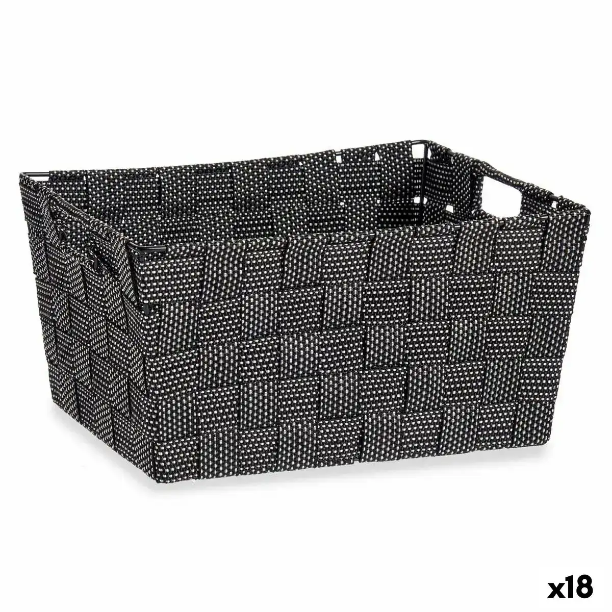 Panier multi usages noir tissu 20 x 14 x 30 cm 18 unites _7636. Bienvenue chez DIAYTAR COTE D'IVOIRE - Où Choisir est une Invitation au Voyage. Explorez notre boutique en ligne et découvrez des produits qui vous transportent dans l'univers du Côte d'Ivoire.