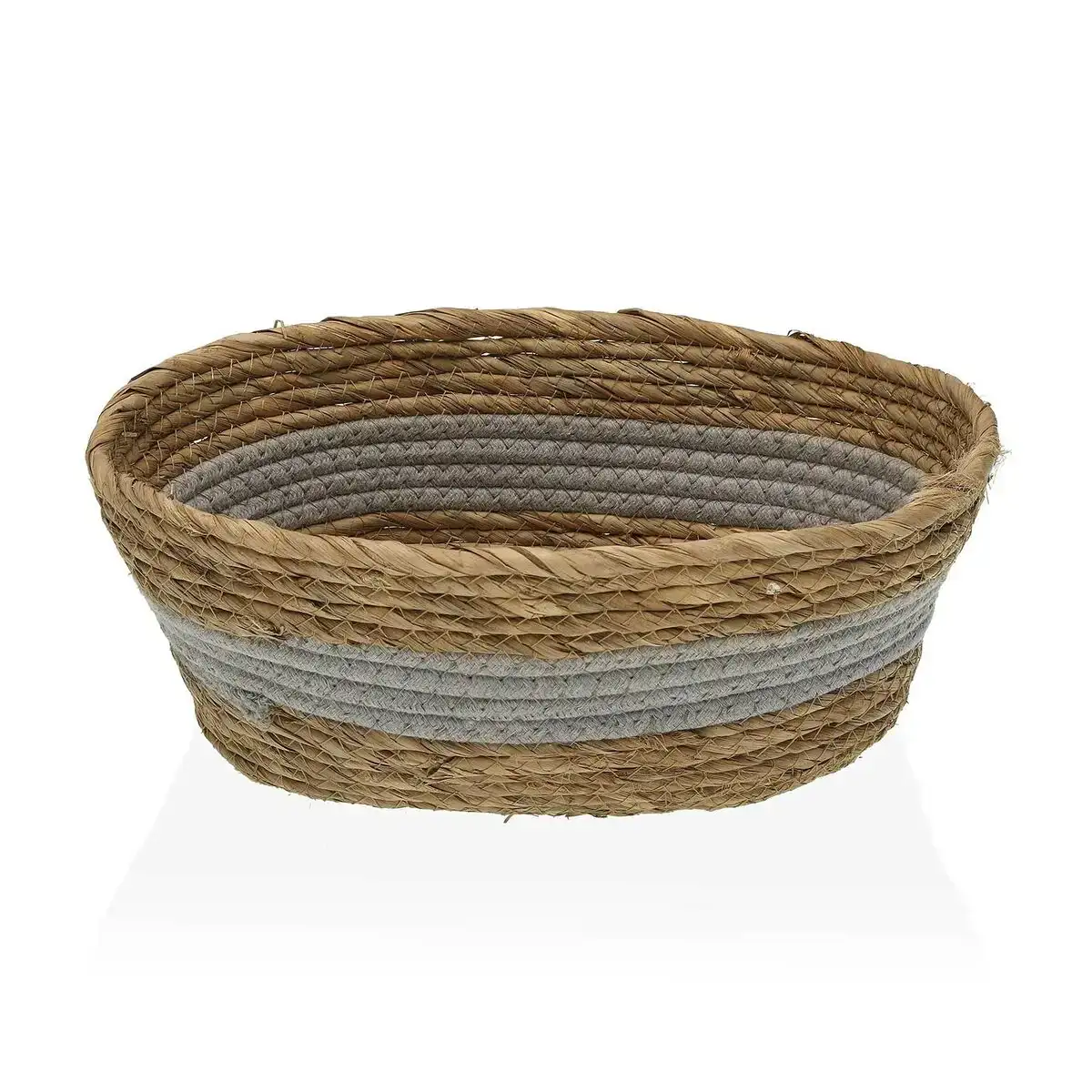 Panier multi usages oval versa s gris paille 23 x 29 x 12 cm _3788. DIAYTAR COTE D'IVOIRE - Là où la Qualité est Non Négociable. Parcourez notre boutique en ligne pour découvrir des produits qui incarnent le raffinement et l'excellence du Côte d'Ivoire.