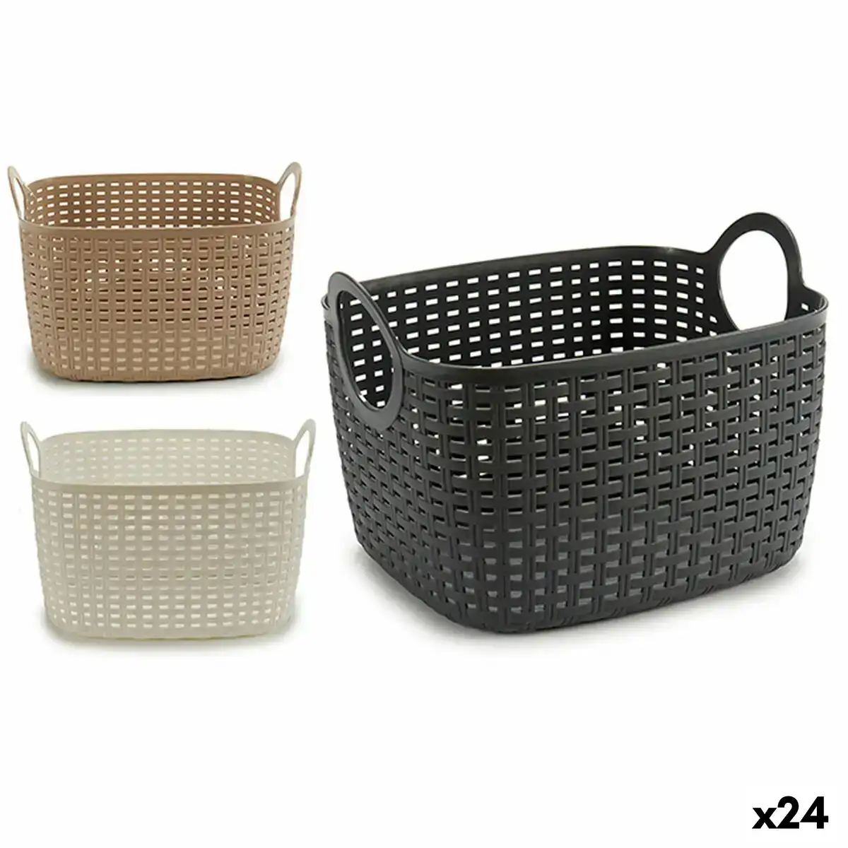 Panier multi usages plastique 8 l 20 x 19 5 x 30 5 cm 24 unites _2668. DIAYTAR COTE D'IVOIRE - L'Art du Shopping Facilité. Naviguez sur notre plateforme en ligne pour découvrir une expérience d'achat fluide et agréable, avec une gamme de produits adaptés à tous.