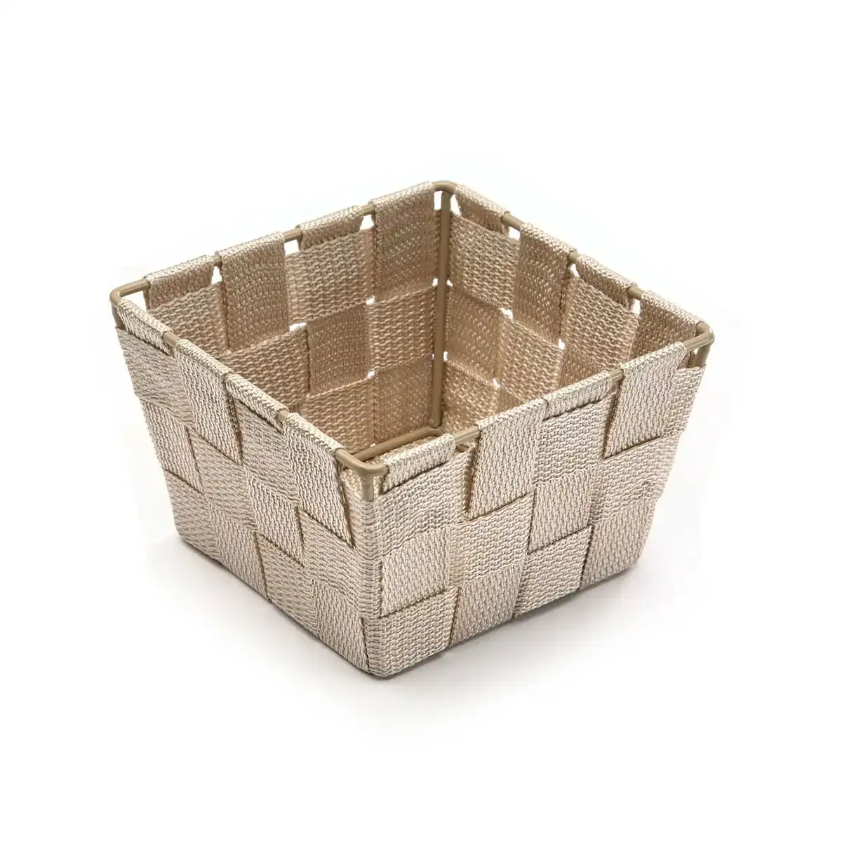 Panier multi usages versa beige 14 x 9 x 14 cm_8518. Entrez dans le Monde Éclectique de DIAYTAR COTE D'IVOIRE. Explorez nos catégories et dénichez des trésors qui reflètent la richesse et l'authenticité du Côte d'Ivoire.