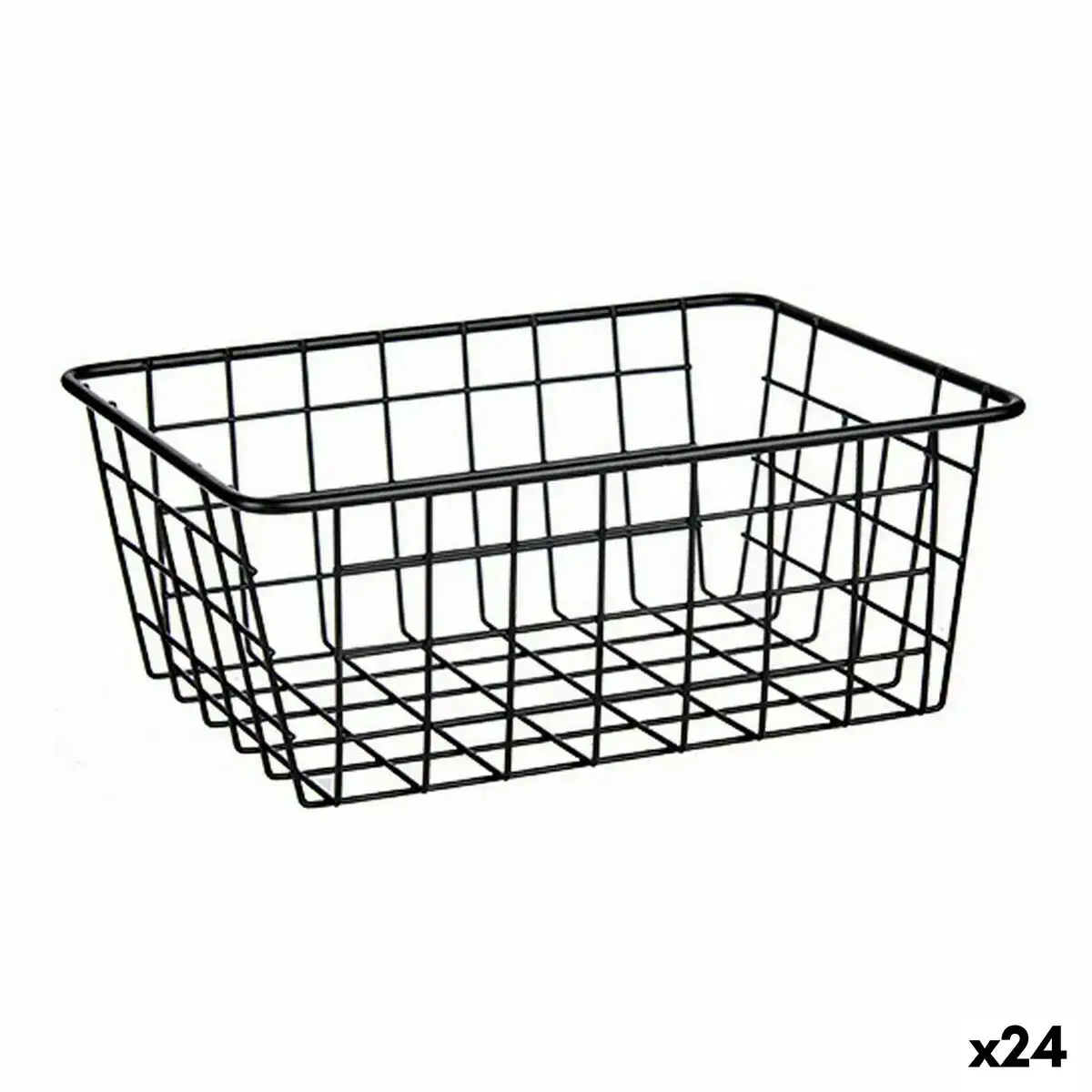 Panier noir acier 18 x 10 x 24 5 cm 24 unites _5257. Bienvenue chez DIAYTAR COTE D'IVOIRE - Où Chaque Article Est une Découverte. Naviguez à travers nos offres et laissez-vous surprendre par des trésors cachés qui enrichiront votre vie.
