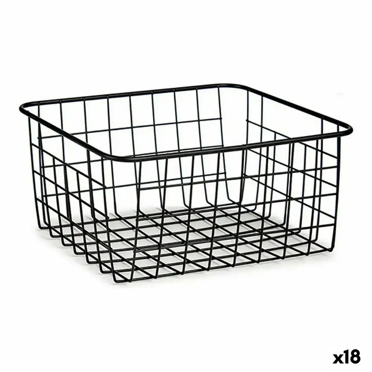 Panier noir acier 22 x 12 7 x 28 5 cm 18 unites _6226. DIAYTAR COTE D'IVOIRE - Là où les Possibilités sont Infinies. Parcourez nos catégories et laissez-vous séduire par des produits qui enrichiront votre quotidien, du pratique à l'esthétique.
