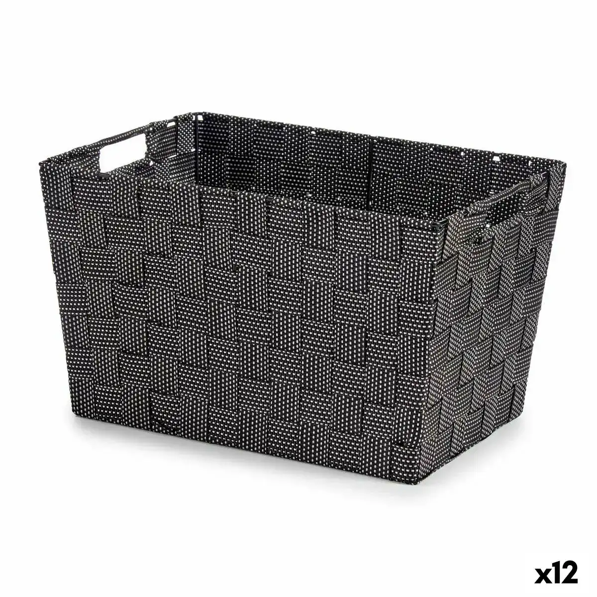 Panier noir tissu 10 l 25 x 20 x 35 cm 12 unites _5387. DIAYTAR COTE D'IVOIRE - Où Choisir Devient une Découverte. Explorez notre boutique en ligne et trouvez des articles qui vous surprennent et vous ravissent à chaque clic.