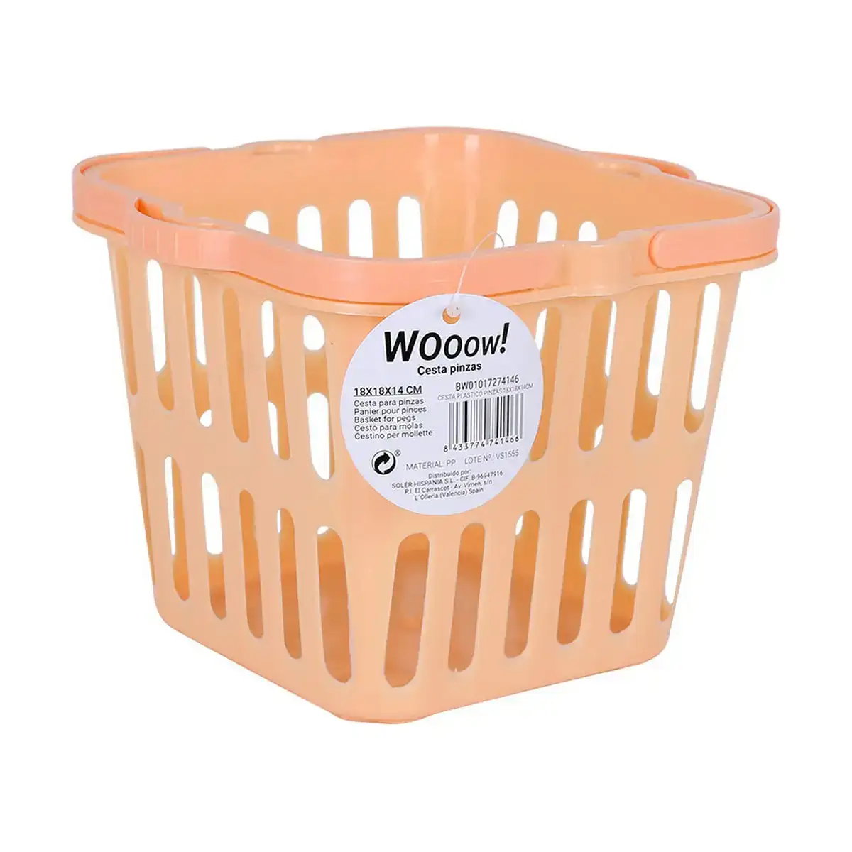 Panier pour pinces a linge 18 x 18 x 14 cm _7416. Bienvenue dans l'univers captivant de DIAYTAR COTE D'IVOIRE - Votre Plateforme de Shopping Tout-en-Un. Parcourez notre boutique en ligne pour découvrir des produits uniques, allant des articles ménagers aux élégants accessoires de mode.