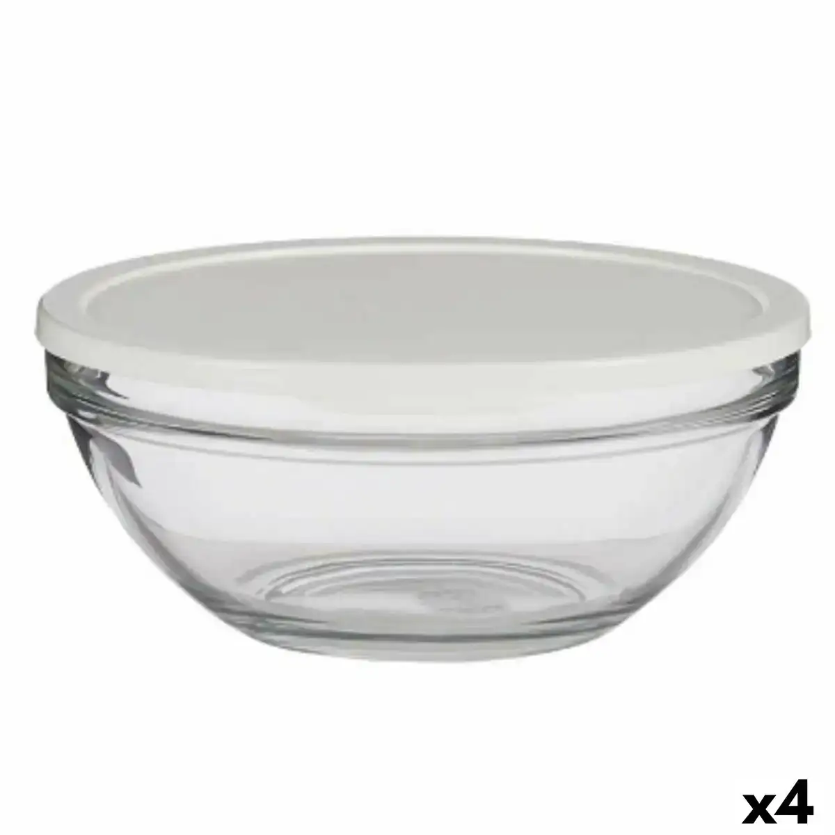 Panier repas rond avec couvercle chefs blanc 2 5 l 23 7 x 10 1 x 23 7 cm 4 unites _2707. DIAYTAR COTE D'IVOIRE - Là où la Beauté Rencontre la Fonctionnalité. Parcourez notre sélection pour trouver des produits qui allient esthétique et praticité, pour un quotidien sublimé.