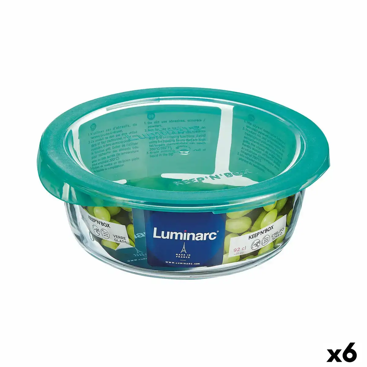 Panier repas rond avec couvercle luminarc keep n lagon 920 ml 15 6 x 6 6 cm turquoise verre 6 unites _7424. Bienvenue chez DIAYTAR COTE D'IVOIRE - Où le Shopping Rime avec Diversité. Plongez dans notre univers de produits et découvrez des trésors qui représentent la richesse culturelle du Côte d'Ivoire.
