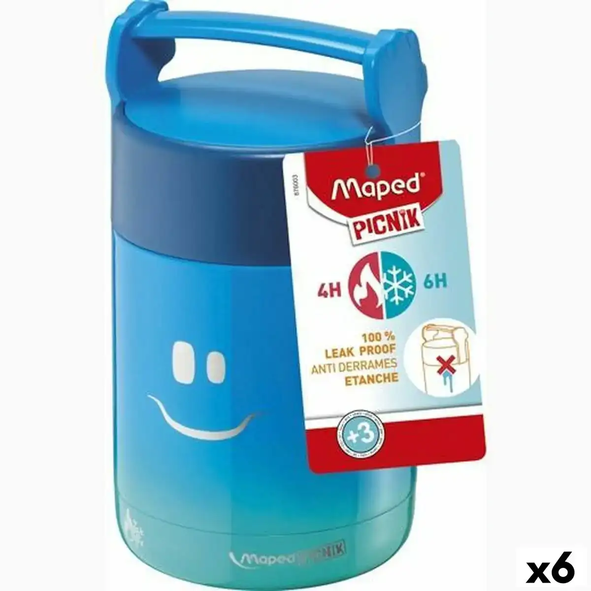 Panier repas rond avec couvercle maped bleu acier inoxydable 350 ml 6 unites _1129. DIAYTAR COTE D'IVOIRE - Un Monde de Possibilités à Portée de Clic. Parcourez notre site web pour découvrir des sélections infinies, de l'épicerie aux bijoux, et vivez une expérience d'achat sans pareil.