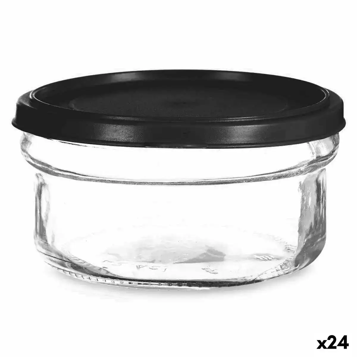 Panier repas rond avec couvercle noir transparent plastique verre 12 x 6 x 12 cm 415 ml_5295. DIAYTAR COTE D'IVOIRE - Là où la Qualité est Non Négociable. Parcourez notre boutique en ligne pour découvrir des produits qui incarnent le raffinement et l'excellence du Côte d'Ivoire.