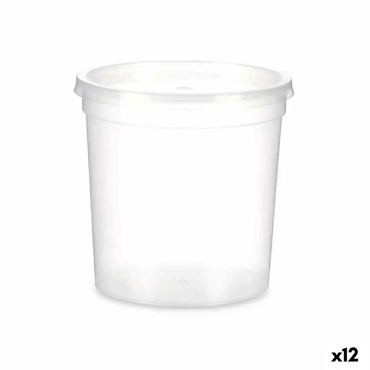 Panier repas rond avec couvercle transparent polypropylene 1 l 12 5 x 12 5 x 12 5 cm 12 unites _7851. DIAYTAR COTE D'IVOIRE - Où Chaque Sélection est une Victoire. Découvrez notre boutique en ligne et trouvez des articles qui vous rendent la vie plus belle, un choix à la fois.