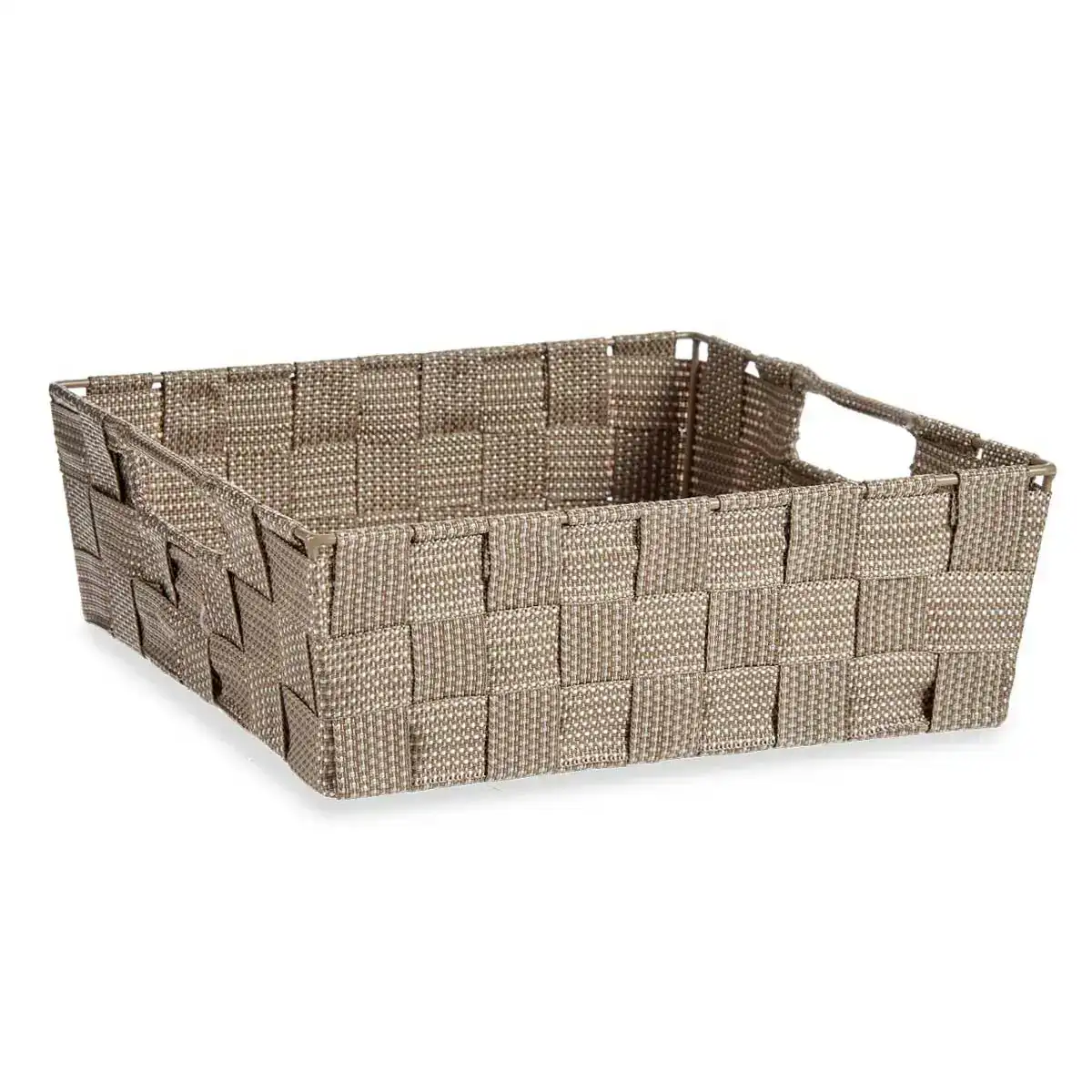 Panier tressee 23 x 8 x 27 cm beige 3 l_3645. Bienvenue chez DIAYTAR COTE D'IVOIRE - Où Chaque Objet a son Histoire. Découvrez notre sélection méticuleuse et choisissez des articles qui racontent l'âme du Côte d'Ivoire.