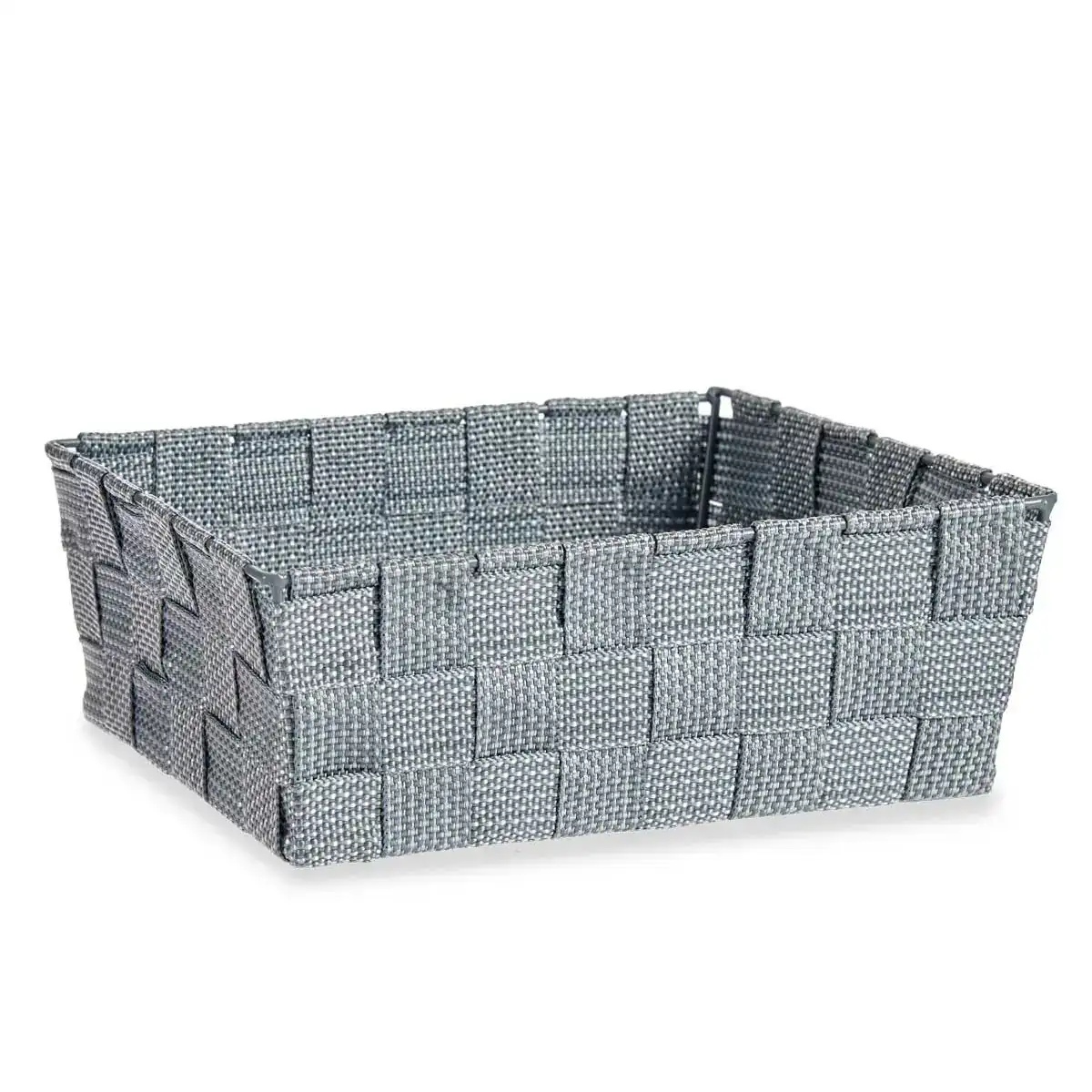 Panier tressee gris tissu 20 x 8 x 24 cm_1630. DIAYTAR COTE D'IVOIRE - Là où la Qualité se Marque d'une Touche Côte d'Ivoireaise. Naviguez à travers notre boutique en ligne et choisissez des produits qui allient excellence et tradition.