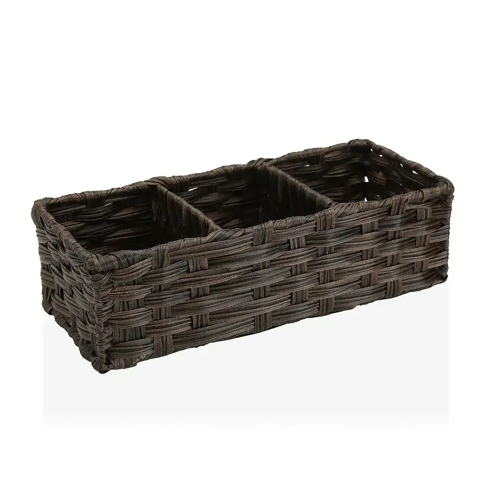 Panier versa marron 3 compartiments polyethylene 15 2 x 10 2 x 35 6 cm _9255. DIAYTAR COTE D'IVOIRE - Votre Oasis de Shopping en Ligne. Explorez notre boutique et découvrez des produits qui ajoutent une touche de magie à votre quotidien.