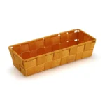 Panier versa rectangulaire jaune textile 10 x 6 x 25 cm_4359. DIAYTAR COTE D'IVOIRE - Où Chaque Sélection est une Victoire. Découvrez notre boutique en ligne et trouvez des articles qui vous rendent la vie plus belle, un choix à la fois.