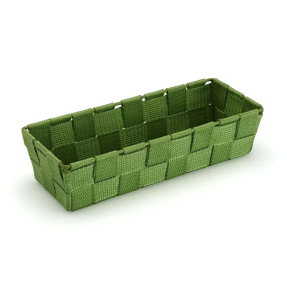 Panier versa rectangulaire vert fonce textile 10 x 6 x 25 cm_5830. DIAYTAR COTE D'IVOIRE - Où Chaque Sélection est une Victoire. Découvrez notre boutique en ligne et trouvez des articles qui vous rendent la vie plus belle, un choix à la fois.