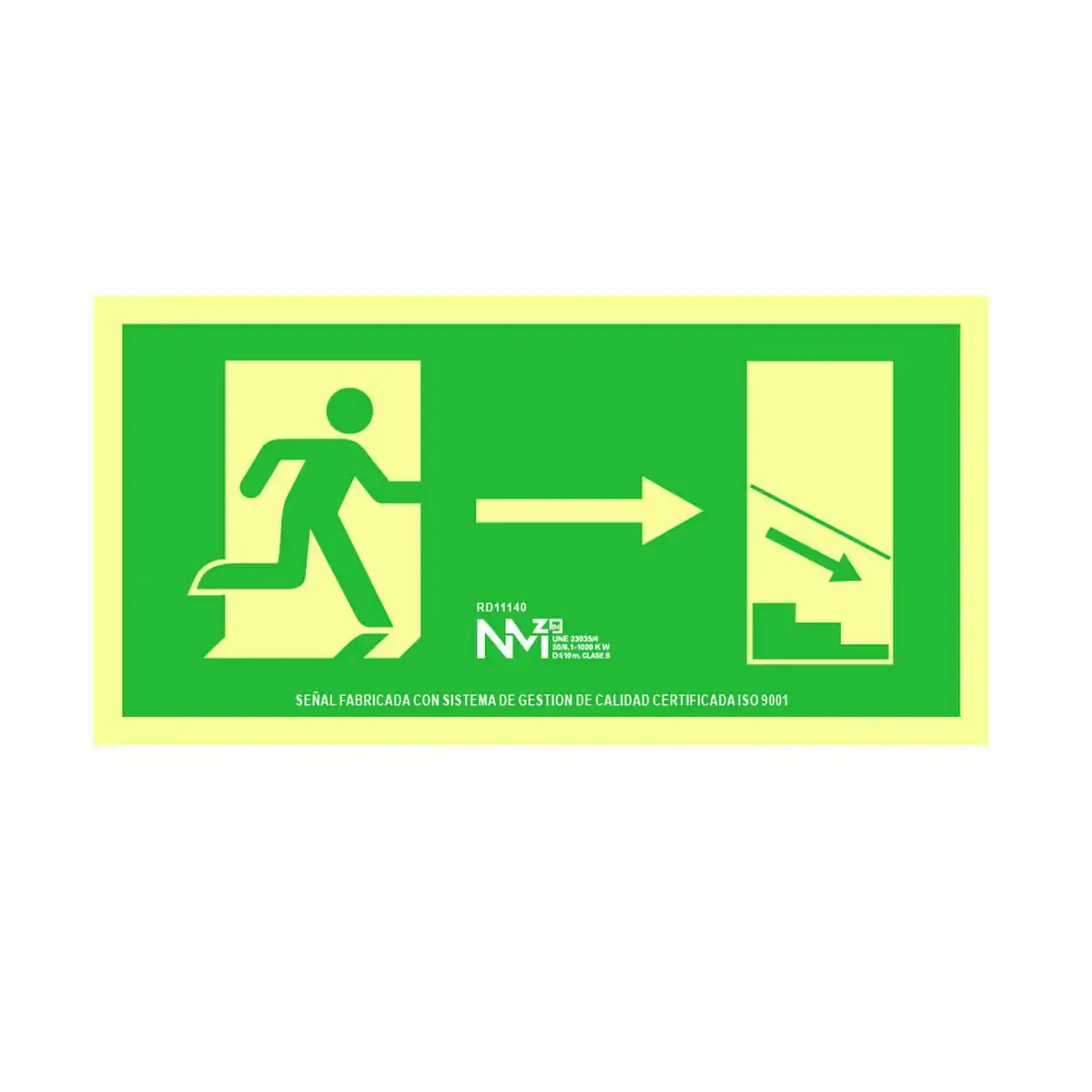 Panneau normaluz evacuacion escalera abajo derecha pvc_7085. DIAYTAR COTE D'IVOIRE - Où Choisir Devient une Découverte. Explorez notre boutique en ligne et trouvez des articles qui vous surprennent et vous ravissent à chaque clic.