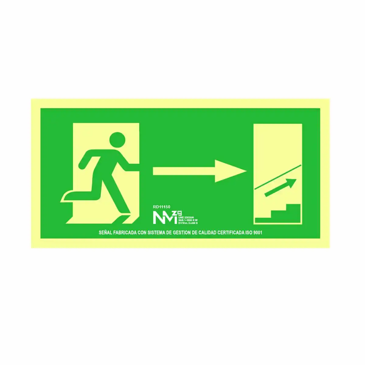 Panneau normaluz evacuacion escalera arriba derecha pvc 32 x 16 cm _7349. Bienvenue chez DIAYTAR COTE D'IVOIRE - Où Chaque Objet a son Histoire. Découvrez notre sélection méticuleuse et choisissez des articles qui racontent l'âme du Côte d'Ivoire.