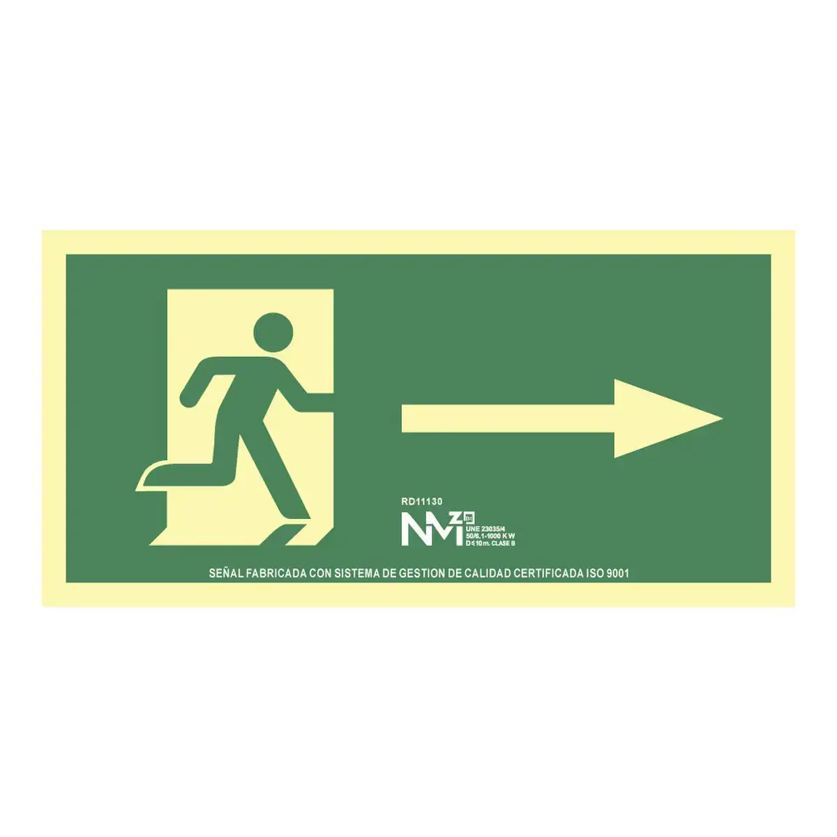 Panneau normaluz evacuacion flecha derecha pvc 32 x 16 cm _1174. Entrez dans l'Univers de DIAYTAR COTE D'IVOIRE - Où Chaque Produit a son Éclat Unique. Explorez notre gamme variée et choisissez des articles qui illuminent votre quotidien.