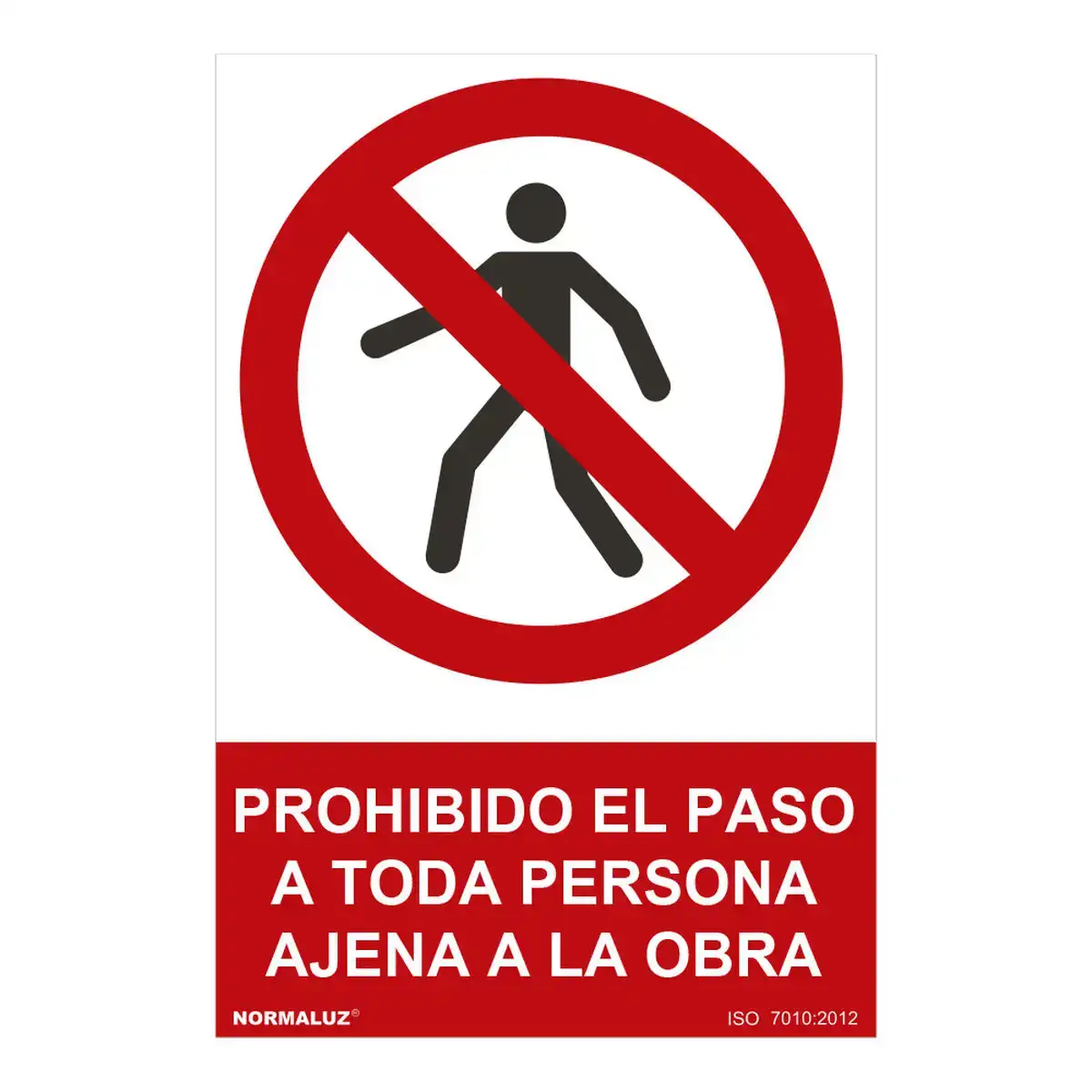 Panneau normaluz prohibido el paso a toda persona ajena a la obra pvc 30 x 40 cm _1644. Entrez dans l'Univers de DIAYTAR COTE D'IVOIRE - Où l'Authenticité Renouvelle Votre Quotidien. Explorez notre gamme de produits et trouvez des articles qui reflètent votre essence.