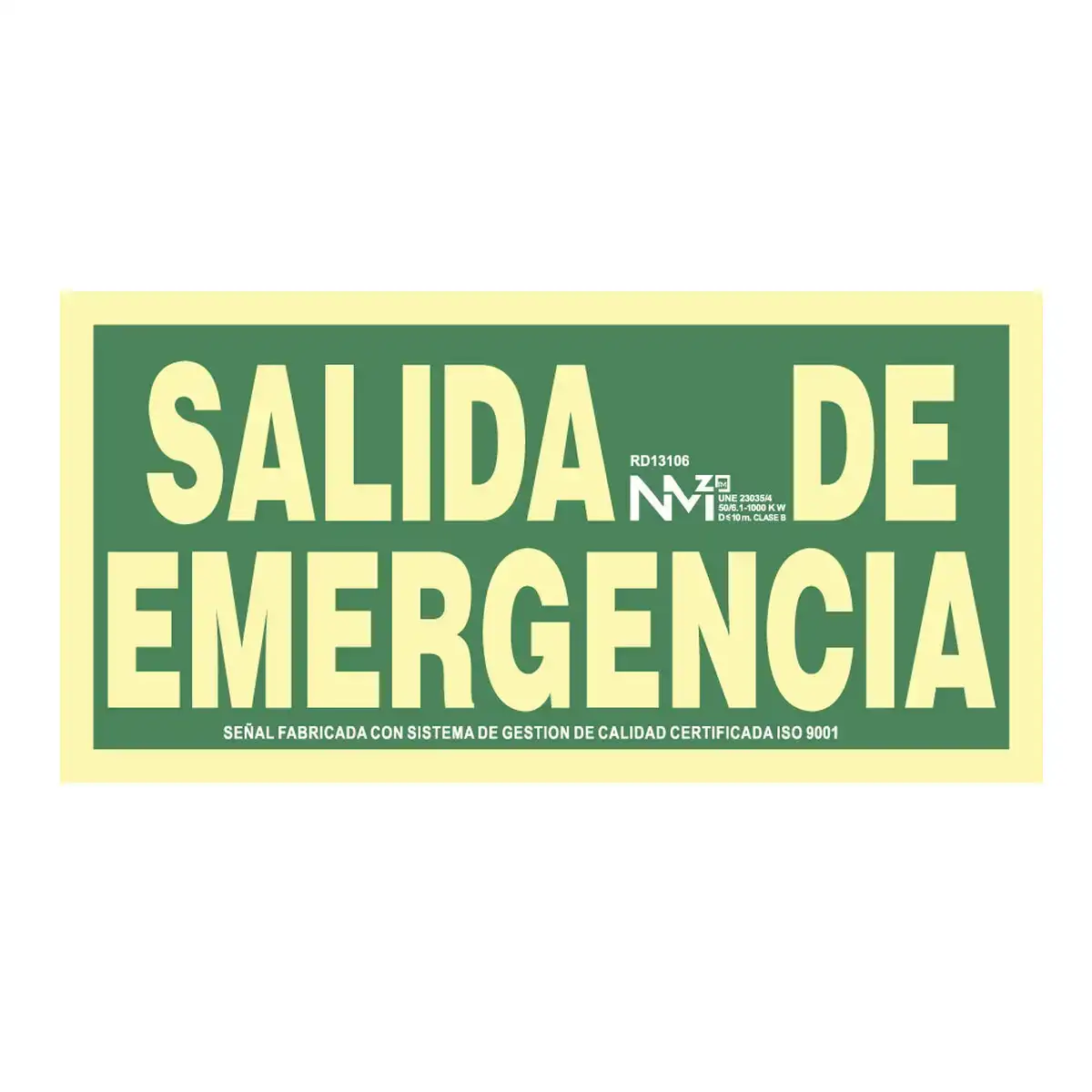 Panneau normaluz salida de emergencia pvc_7780. Bienvenue chez DIAYTAR COTE D'IVOIRE - Où Votre Shopping Prend Vie. Découvrez notre univers et dénichez des trésors qui ajoutent de la couleur à votre quotidien.