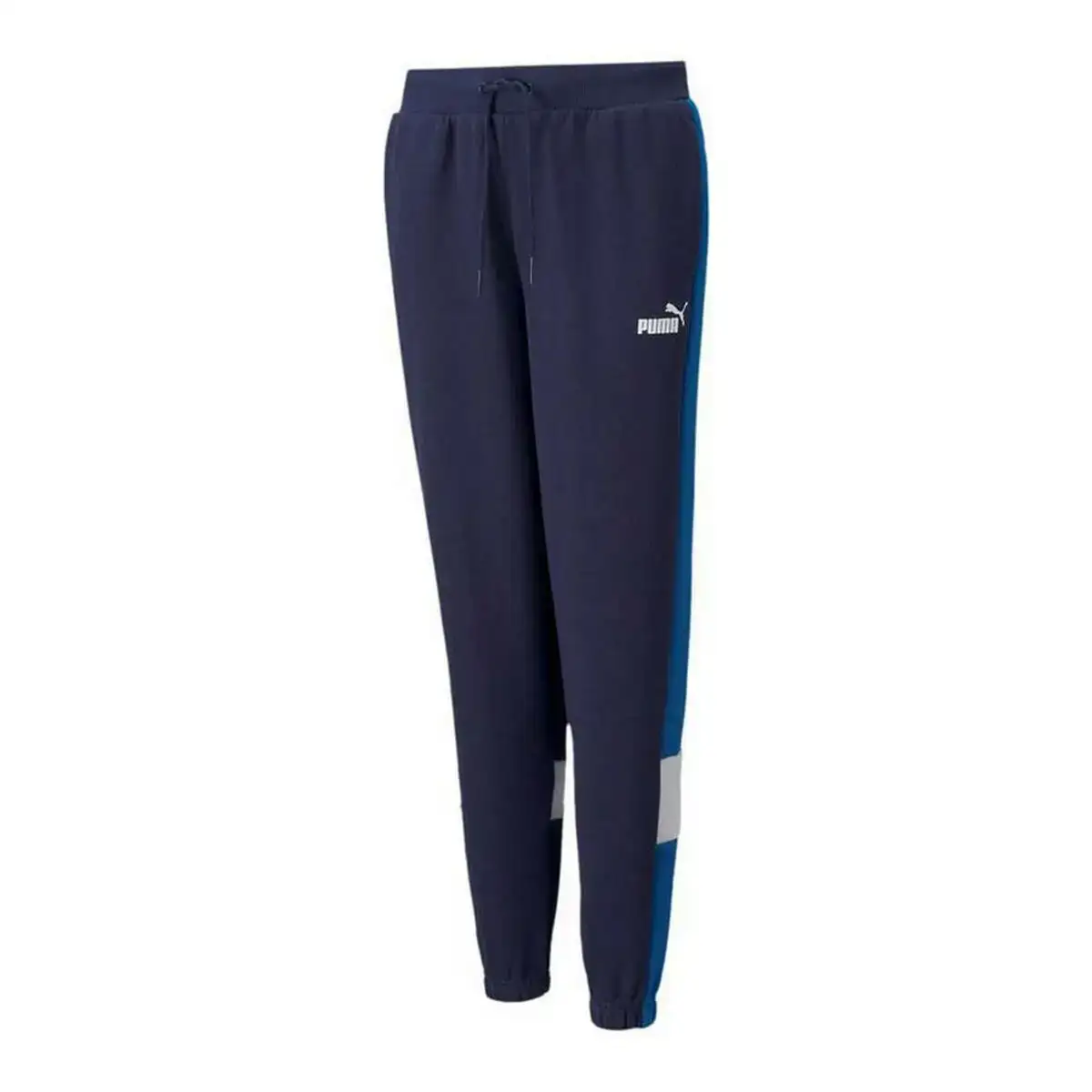 Pantalons de survetement pour enfants puma essential colorblock bleu fonce_7168. DIAYTAR COTE D'IVOIRE - Où Choisir est un Acte d'Amour pour le Côte d'Ivoire. Explorez notre boutique en ligne et choisissez des articles qui célèbrent la culture et l'artisanat du pays.