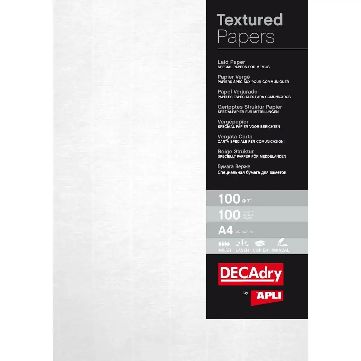 Papier apli blanc texturise a4 100 volets_1789. Entrez dans l'Univers de DIAYTAR COTE D'IVOIRE - Où l'Innovation Rencontre la Tradition. Explorez notre sélection de produits modernes et traditionnels qui incarnent l'esprit dynamique du Côte d'Ivoire.