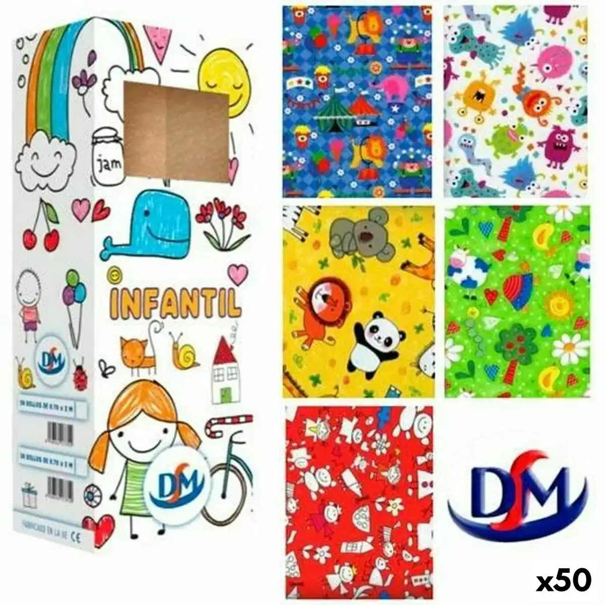Papier cadeau dm rouleau 50 unites _9084. Bienvenue chez DIAYTAR COTE D'IVOIRE - Où Chaque Produit a son Âme. Découvrez notre gamme et choisissez des articles qui résonnent avec votre personnalité et vos valeurs.