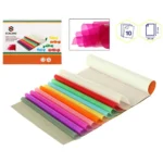 Papier cellophane 24 x 31 cm 10 volets_5275. DIAYTAR COTE D'IVOIRE - Votre Boutique en Ligne, Votre Choix Illimité. Parcourez nos rayons et découvrez des produits qui vous inspirent, de la mode à la maison et bien plus.