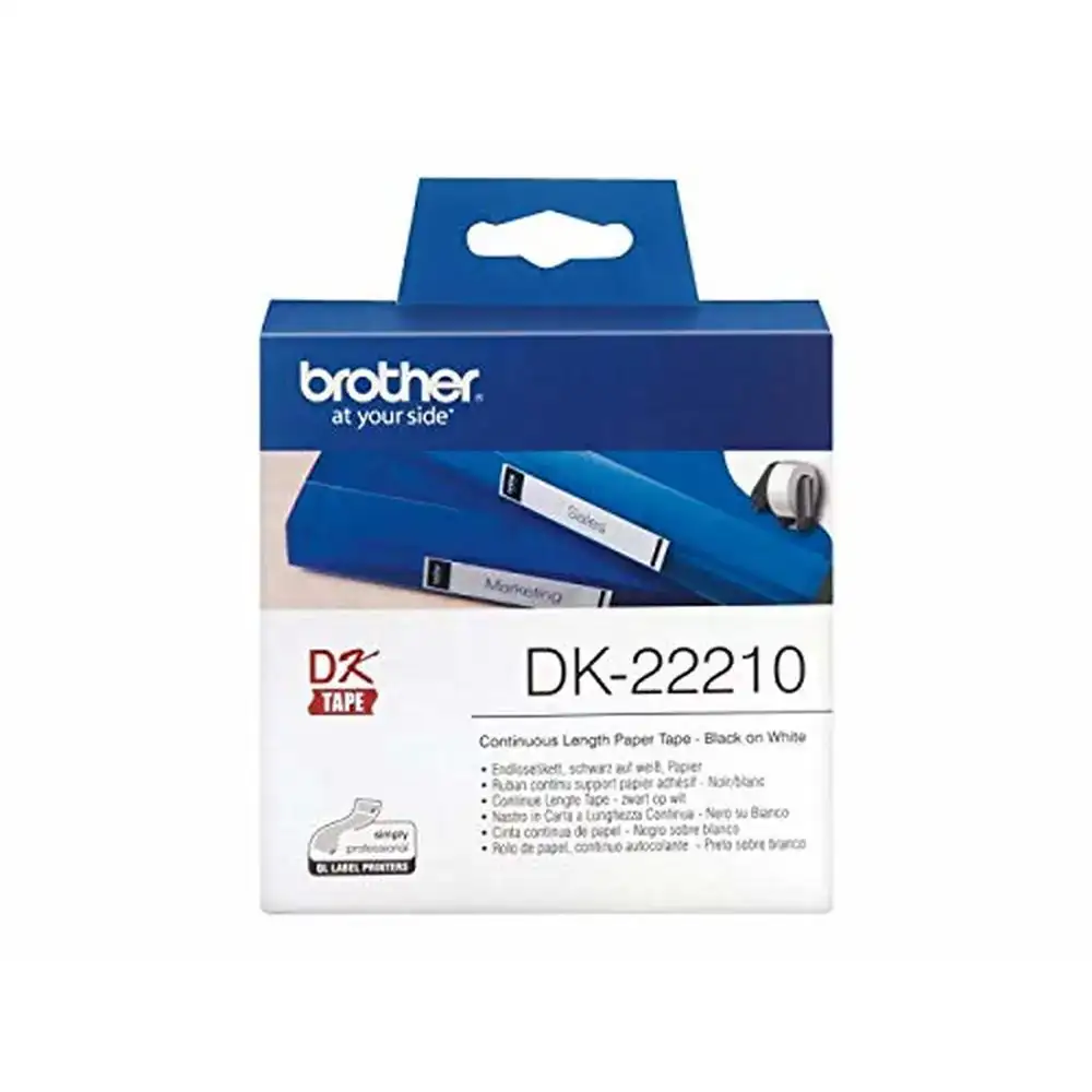 Papier continu pour imprimantes brother dk22210 29 x 30 48 mm noir blanc blanc 500 volets_8355. DIAYTAR COTE D'IVOIRE - Où Chaque Produit est une Promesse de Qualité. Explorez notre boutique en ligne et choisissez des produits qui répondent à vos exigences élevées.
