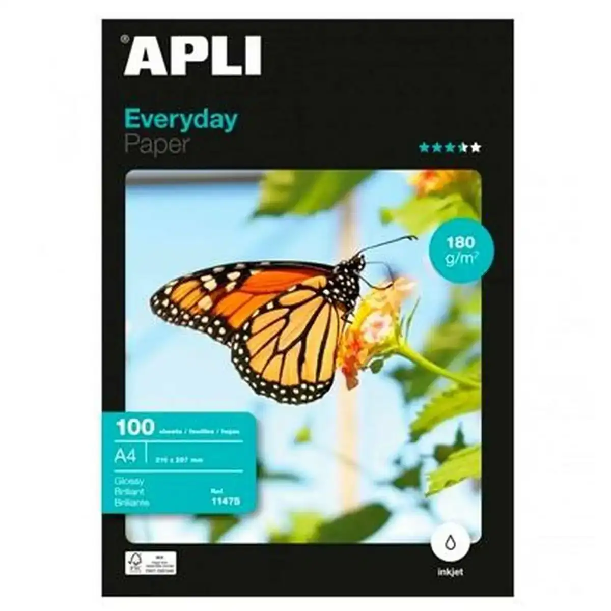 Papier photo glace apli everyday a4 100 volets_2181. DIAYTAR COTE D'IVOIRE - Où Choisir Devient un Plaisir. Découvrez notre boutique en ligne et choisissez parmi une variété de produits qui satisferont tous vos besoins.