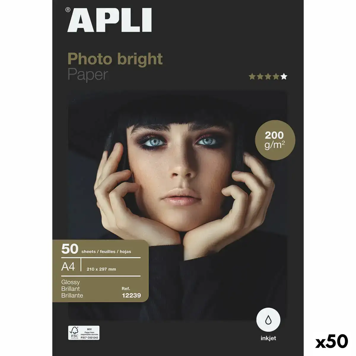 Papier photo glace apli inkjet a4 200 g m2_9963. DIAYTAR COTE D'IVOIRE - Où Chaque Achat Raconte une Histoire. Explorez notre boutique en ligne et créez votre propre narration à travers notre diversité de produits, chacun portant une signification unique.