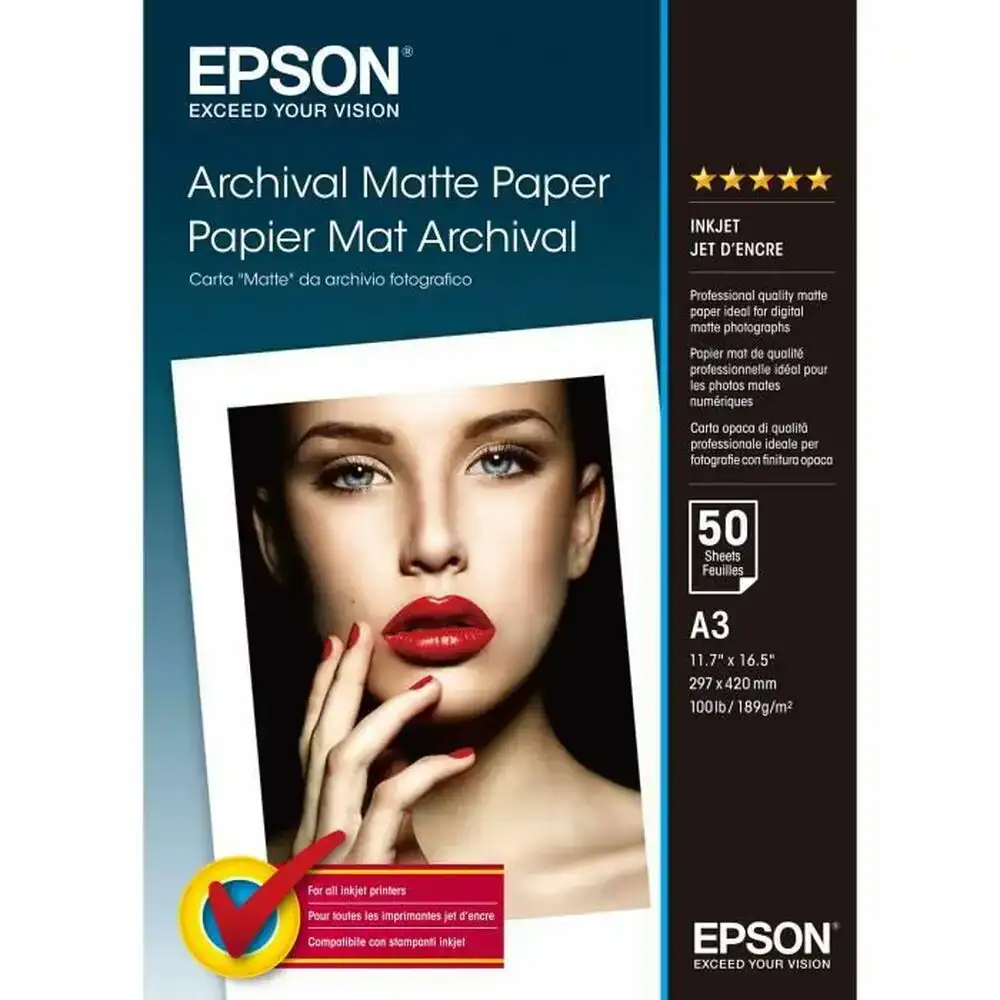 Papier photo mat epson c13s041344 a3 50 volets_4953. Découvrez DIAYTAR COTE D'IVOIRE - Là où Votre Shopping Prend Vie. Plongez dans notre vaste sélection et trouvez des produits qui ajoutent une touche spéciale à votre quotidien.