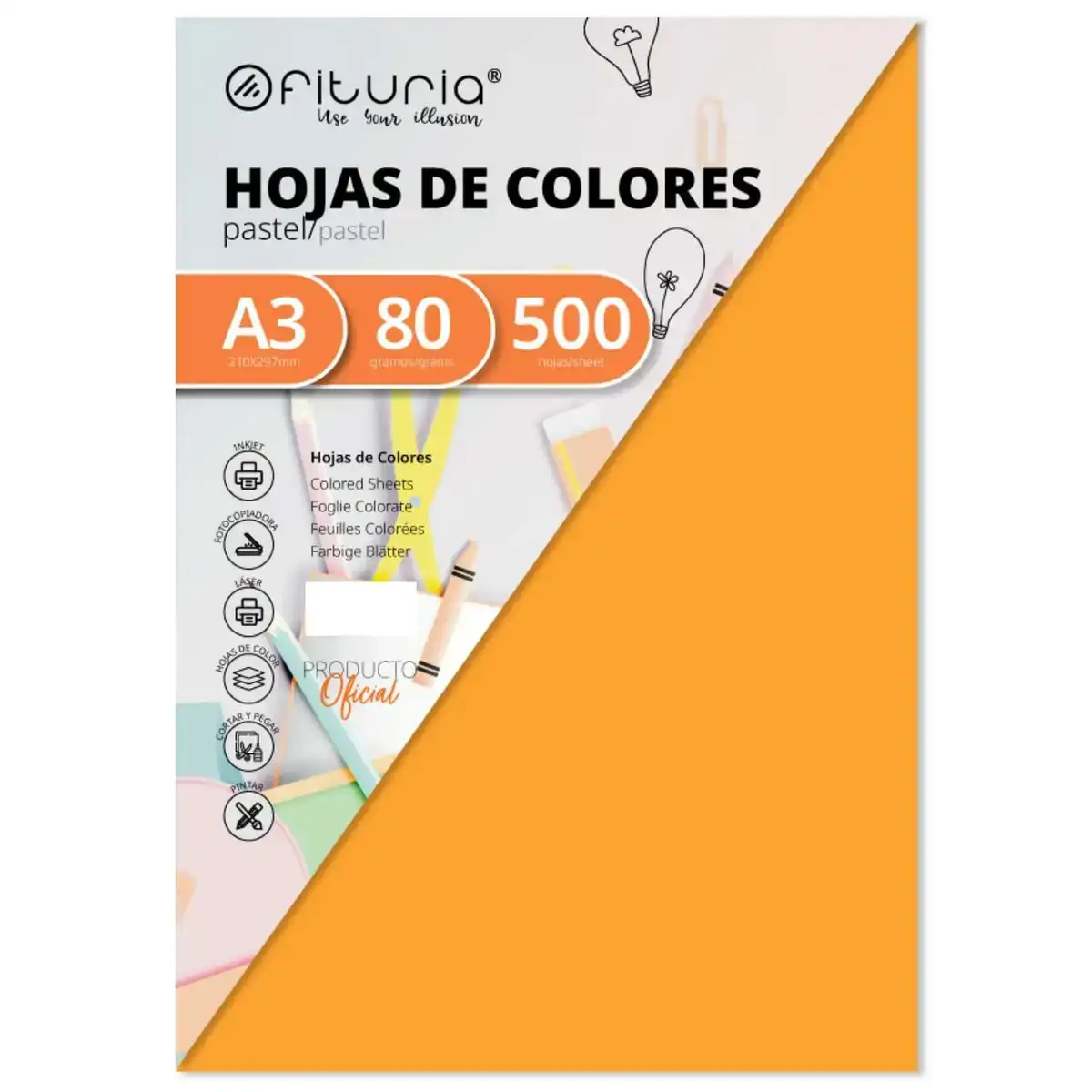 Papier pour imprimante fabrisa orange a3 500 volets_9359. DIAYTAR COTE D'IVOIRE - Votre Destination Shopping d'Exception. Parcourez nos rayons virtuels et choisissez des produits qui incarnent l'excellence et la diversité.