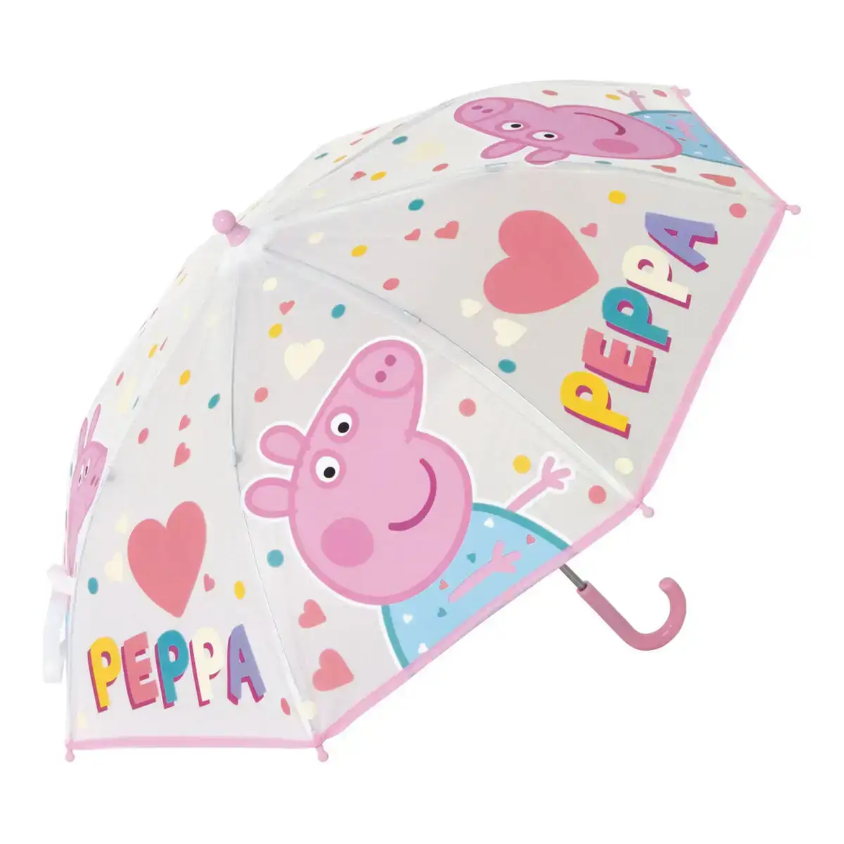 Parapluie peppa pig having fun rose clair o 80 cm _3242. DIAYTAR COTE D'IVOIRE - L'Art de Vivre en Couleurs. Découvrez notre boutique en ligne et trouvez des produits qui ajoutent une palette vibrante à votre quotidien.