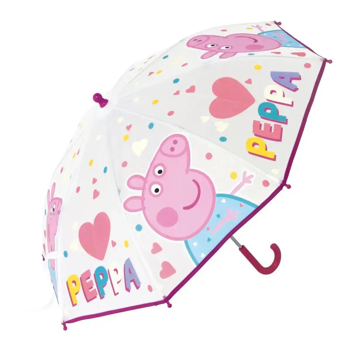 Parapluie peppa pig having fun rose o 80 cm _3832. DIAYTAR COTE D'IVOIRE - L'Art de Vivre le Shopping Authentique. Découvrez notre boutique en ligne et trouvez des produits qui célèbrent la culture et l'héritage du Côte d'Ivoire.