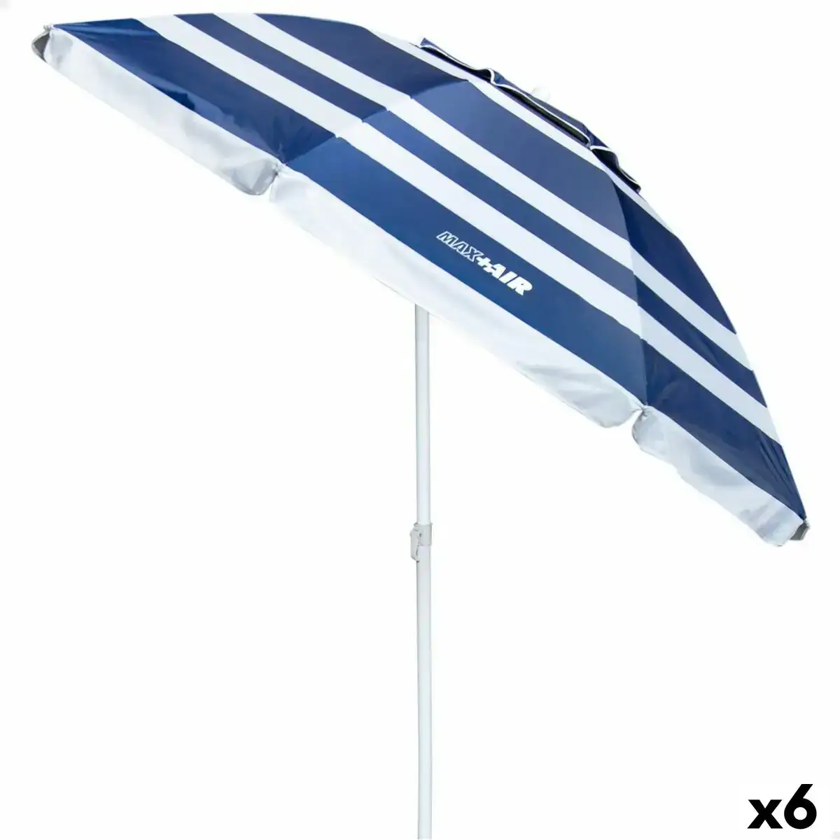 Parasol aktive bleu blanc 200 x 198 x 200 cm acier aluminium 6 unites _9141. Découvrez DIAYTAR COTE D'IVOIRE - Votre Source de Produits Variés et un Service Exceptionnel. Parcourez nos catégories et bénéficiez d'un service client dévoué, prêt à vous guider à chaque étape.
